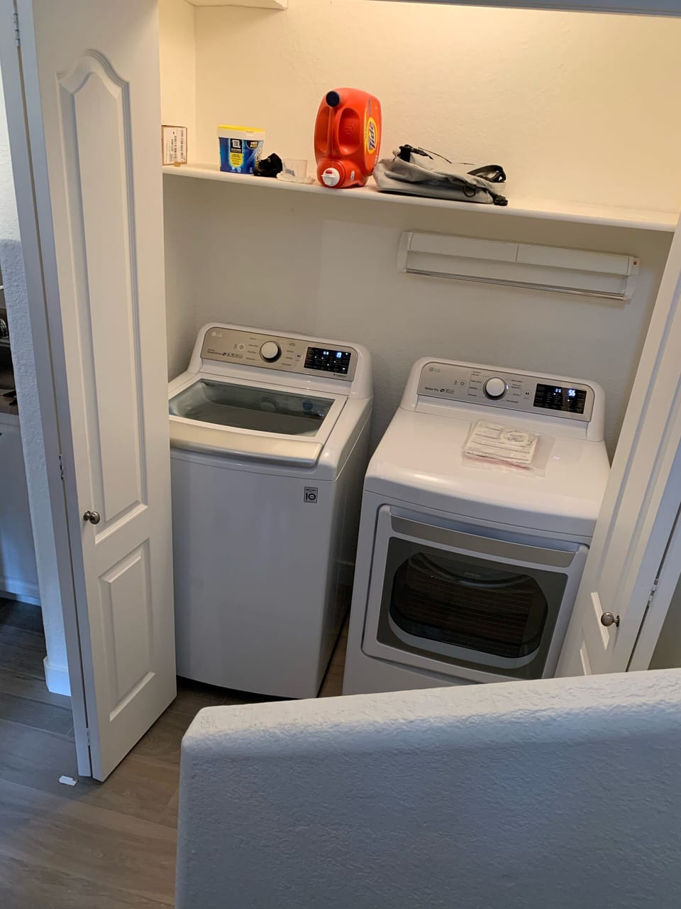New W&D in the mud room 