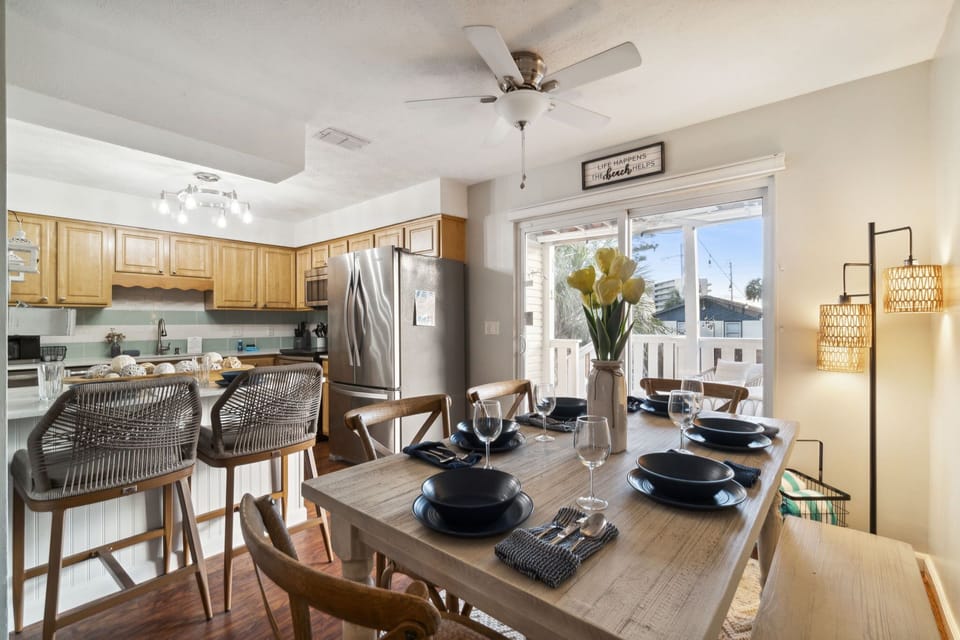 Prepare and enjoy your favorite meals with plenty of seating!