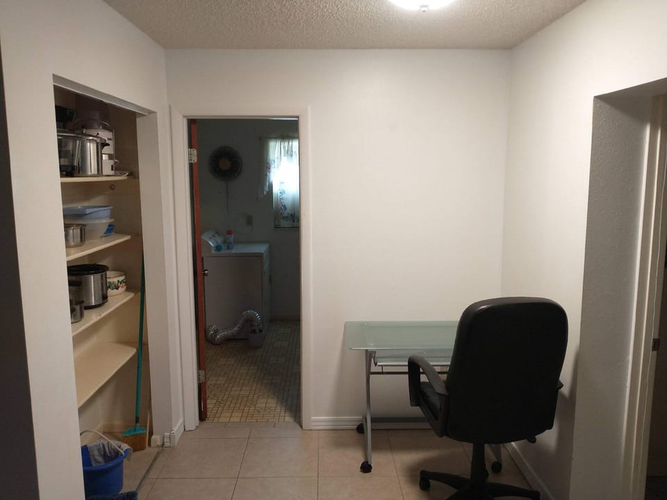 Office space near kitchen and bedroom 1