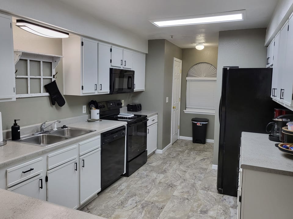 Fully stocked kitchen