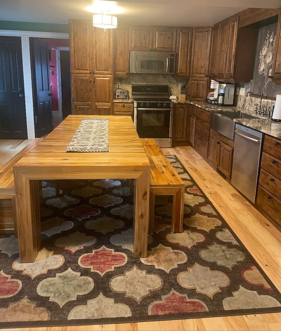 Transforming table that seats 16