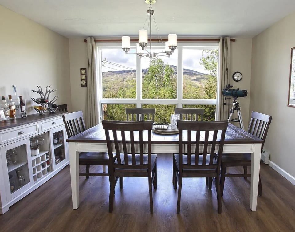 See the trails from the kitchen table!