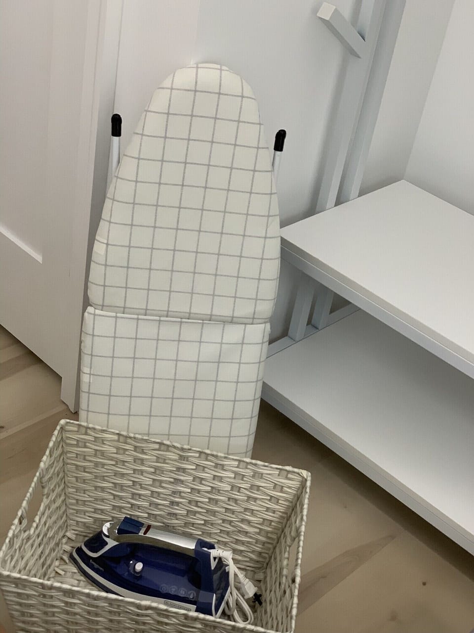 Iron and ironing board