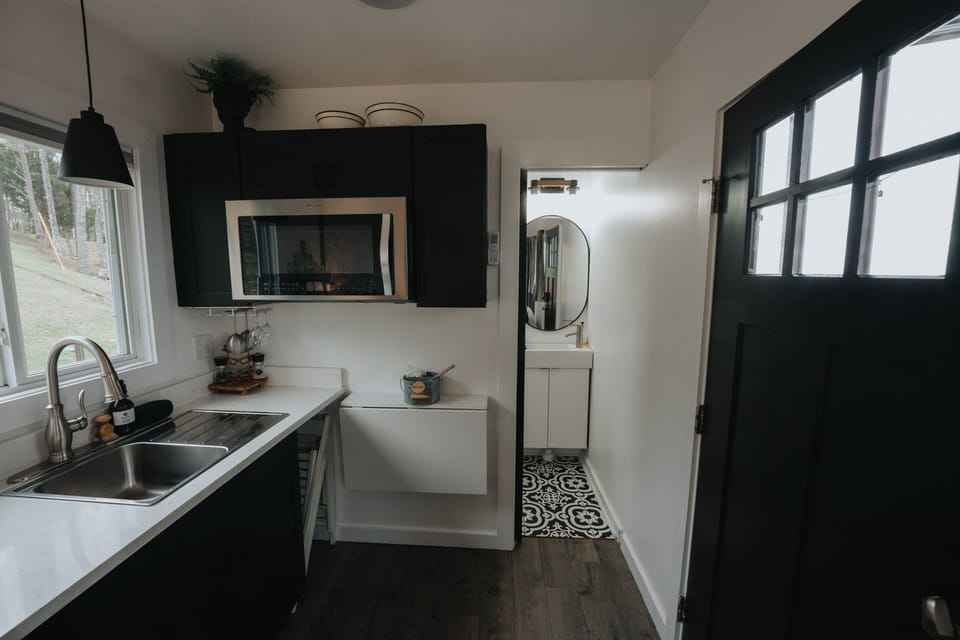 kitchen with convection microwave