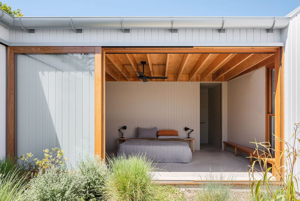 Master bedroom from the native courtyard