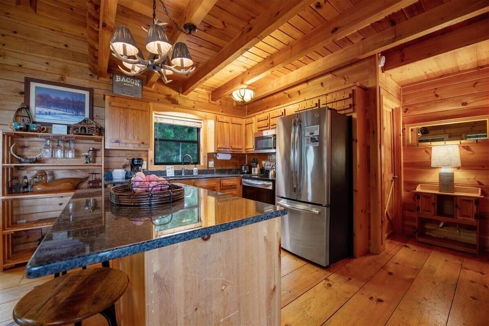 Fully equipped stainless steel Kitchen