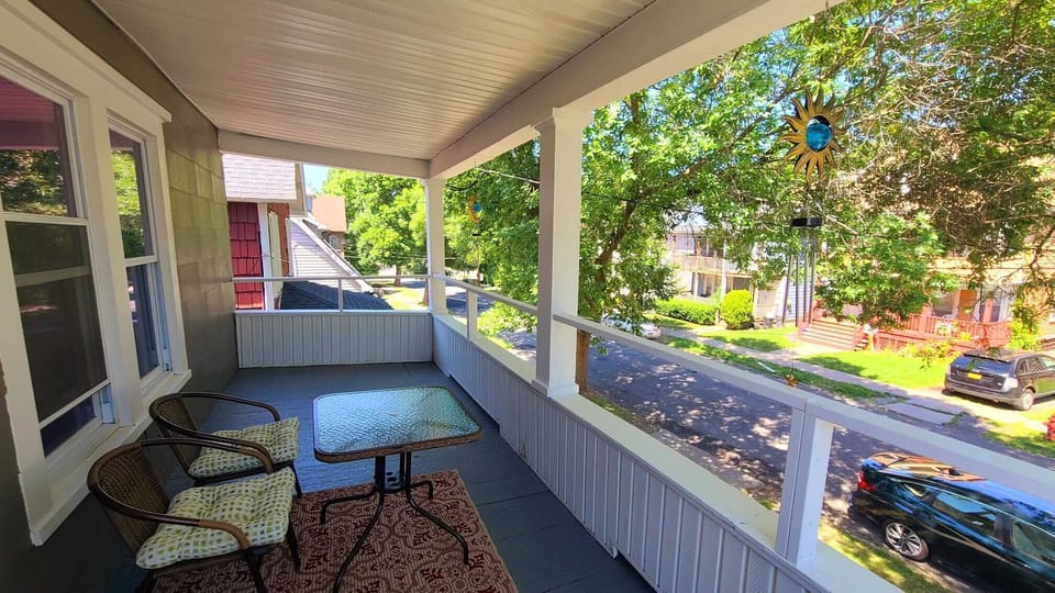 Open balcony for relaxation.
