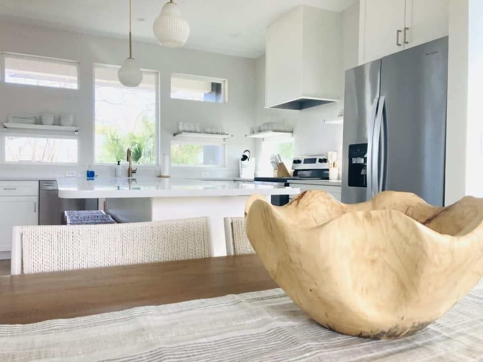 Dining area and kitchen