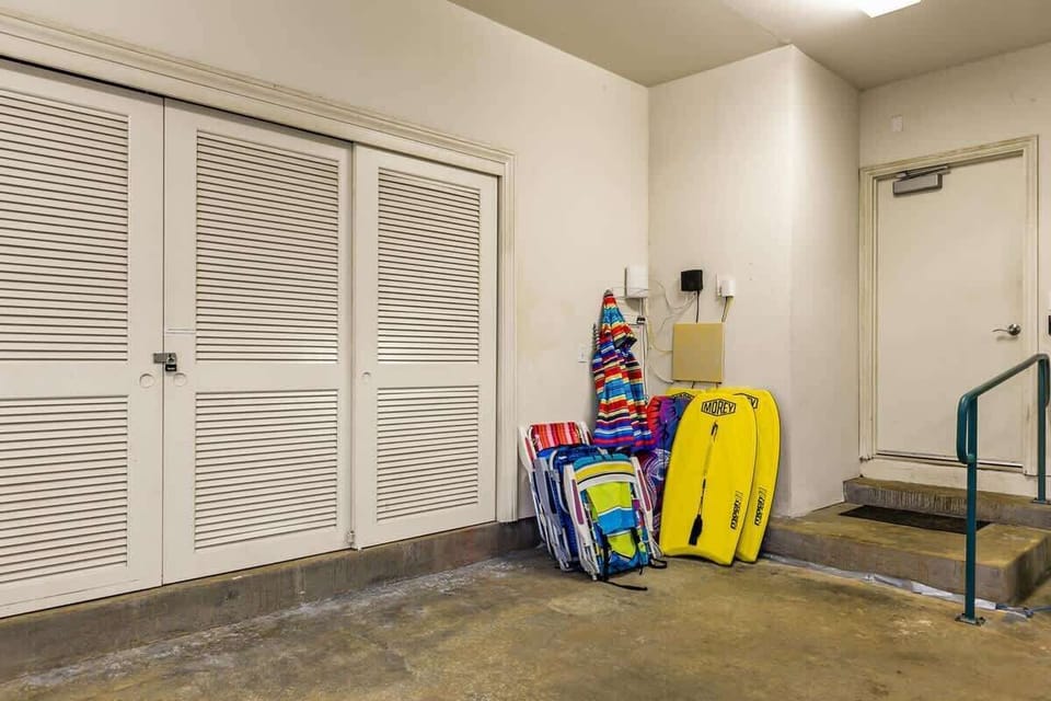 Beach Gear in the Garage