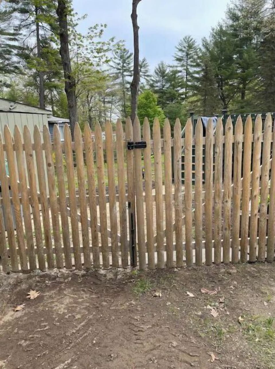 Fenced in back yard