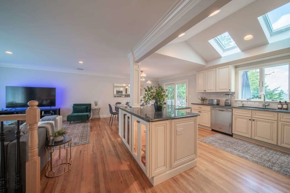 Open concept kitchen