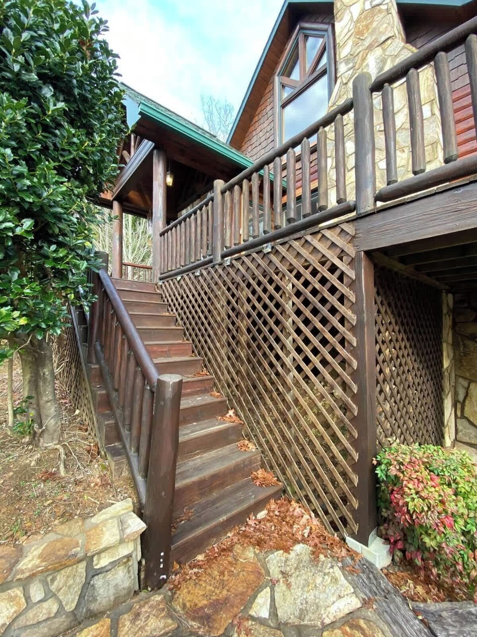 Stairs to main entrance