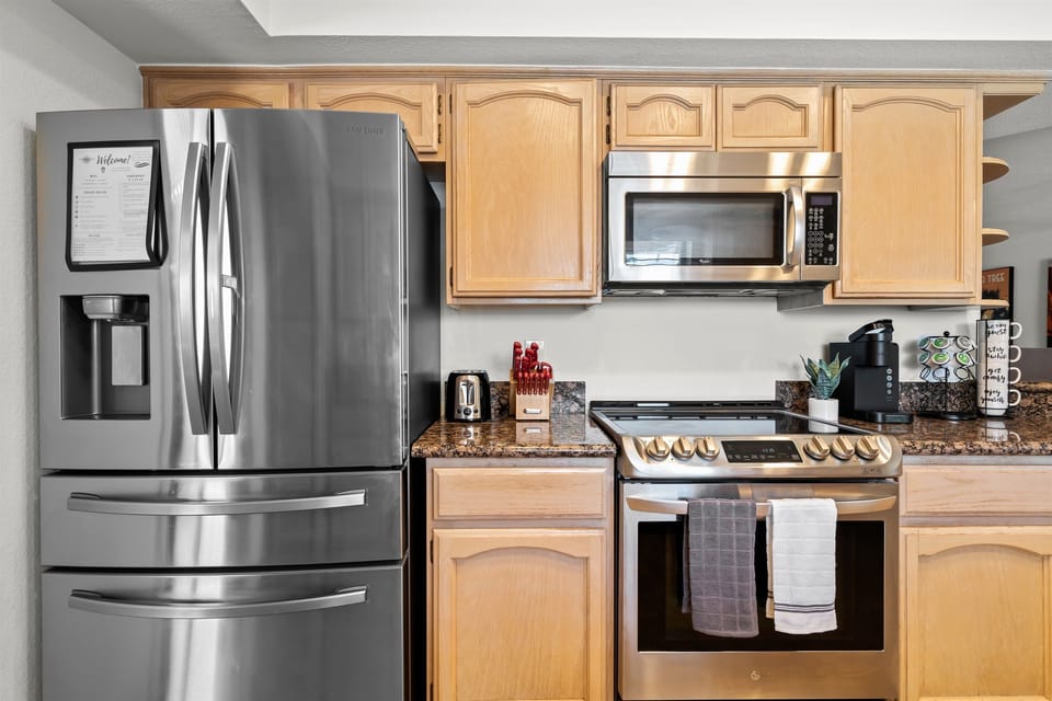 Fully stocked kitchen