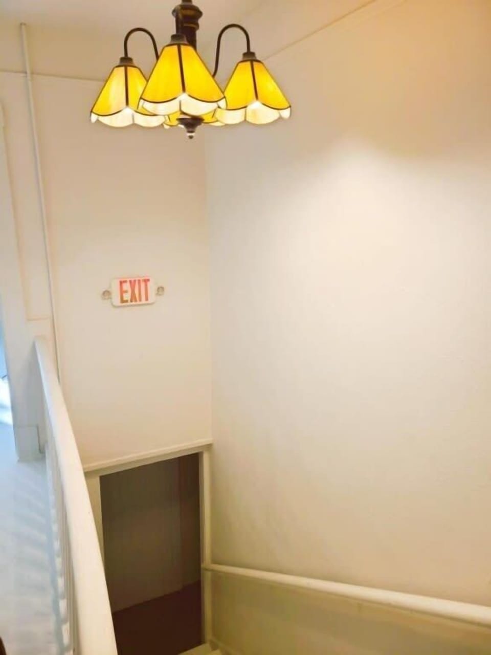 View of upstairs hallway.