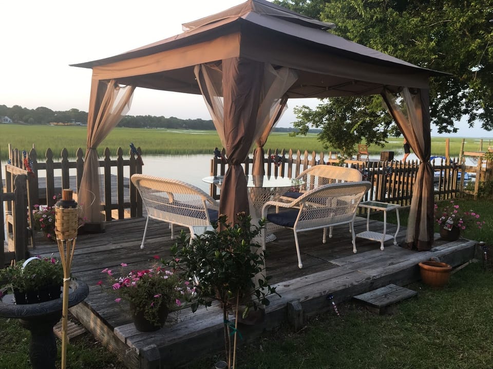 Back of property and view of the tidal creek and marsh!