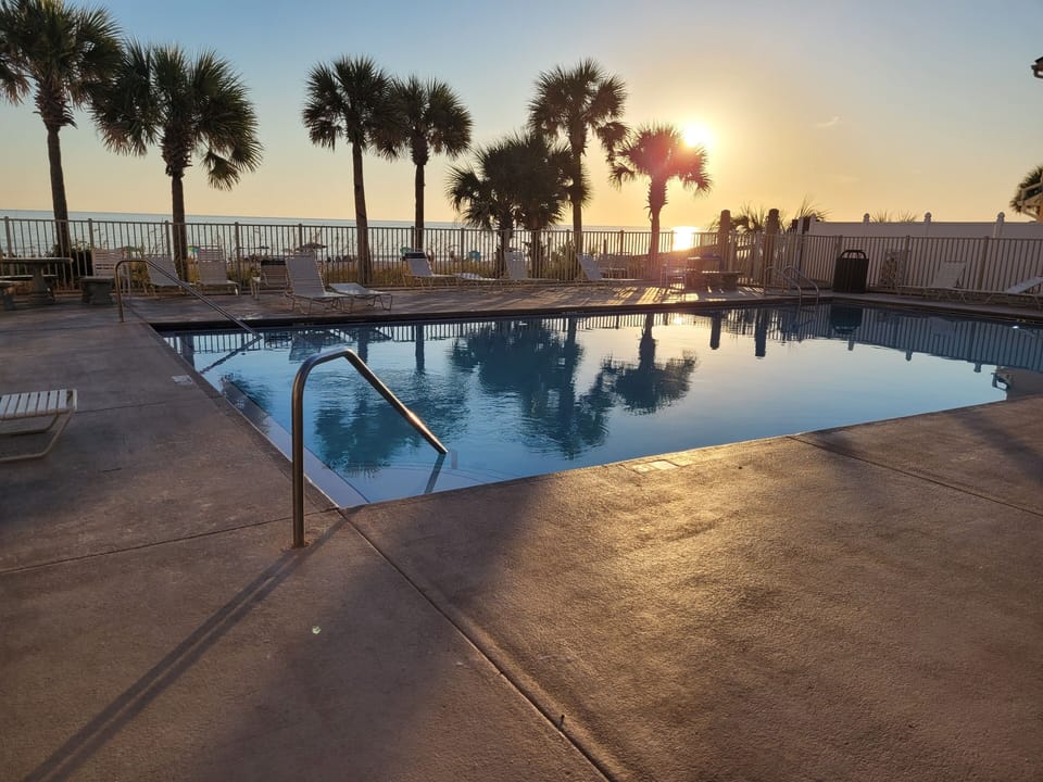 Beach side pool is one of 11 pools .