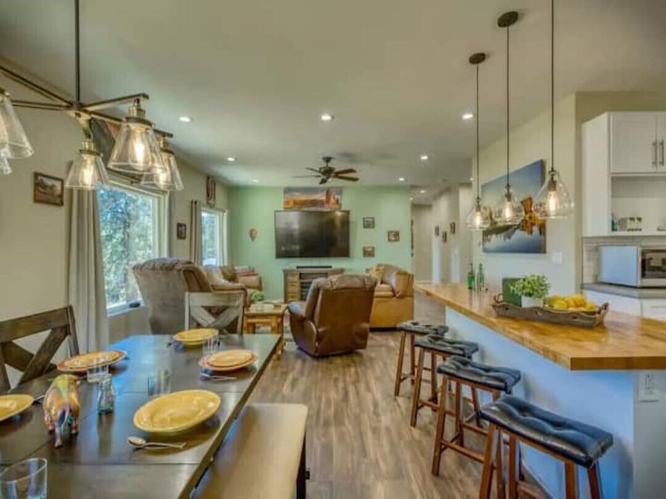 Upstairs living area