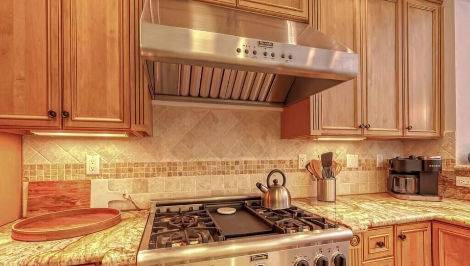 Chefs fully appointed kitchen (1st Floor)
High End Appliances 
Refrigerator with Filtered Water & Ice Maker
Keurig Coffee Duo (Drip & Pods)