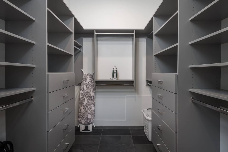 Walk-in closet in the Primary Suite