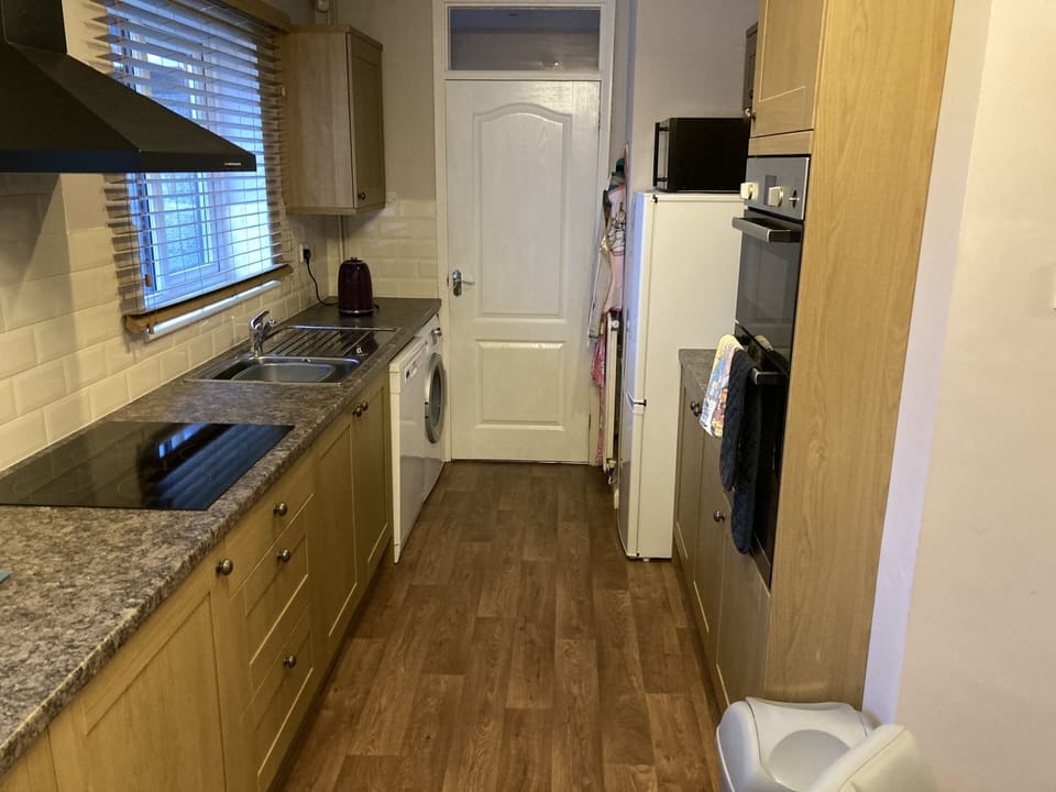 Kitchen from the dining area