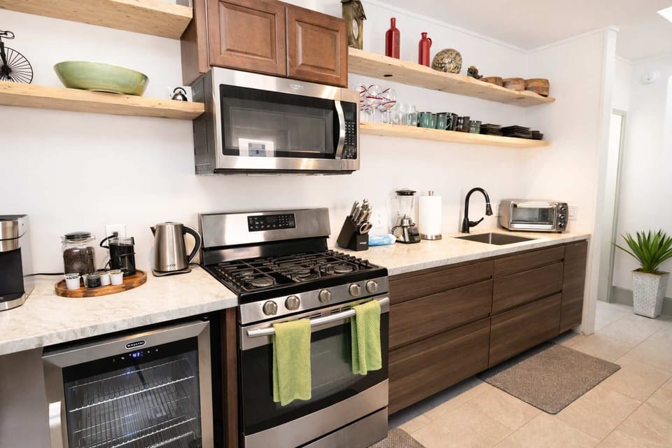 Complete Kitchen Setup Perfect for Comfortable Extended Stays