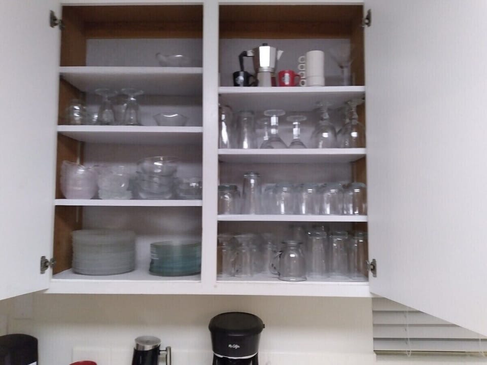 Our kitchen is stocked everything you need for cooking or baking 
