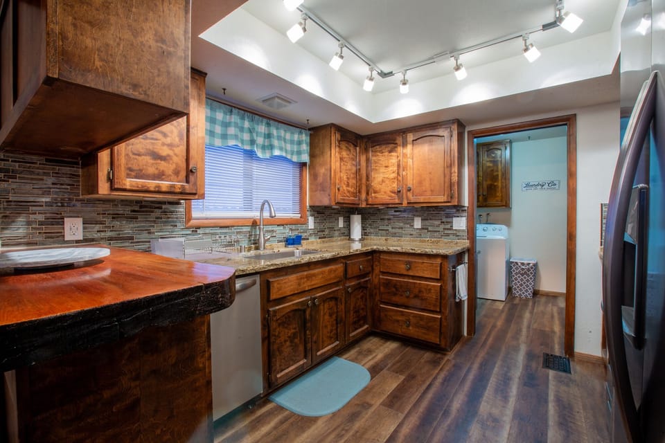 plenty of counter space for prepping meals
