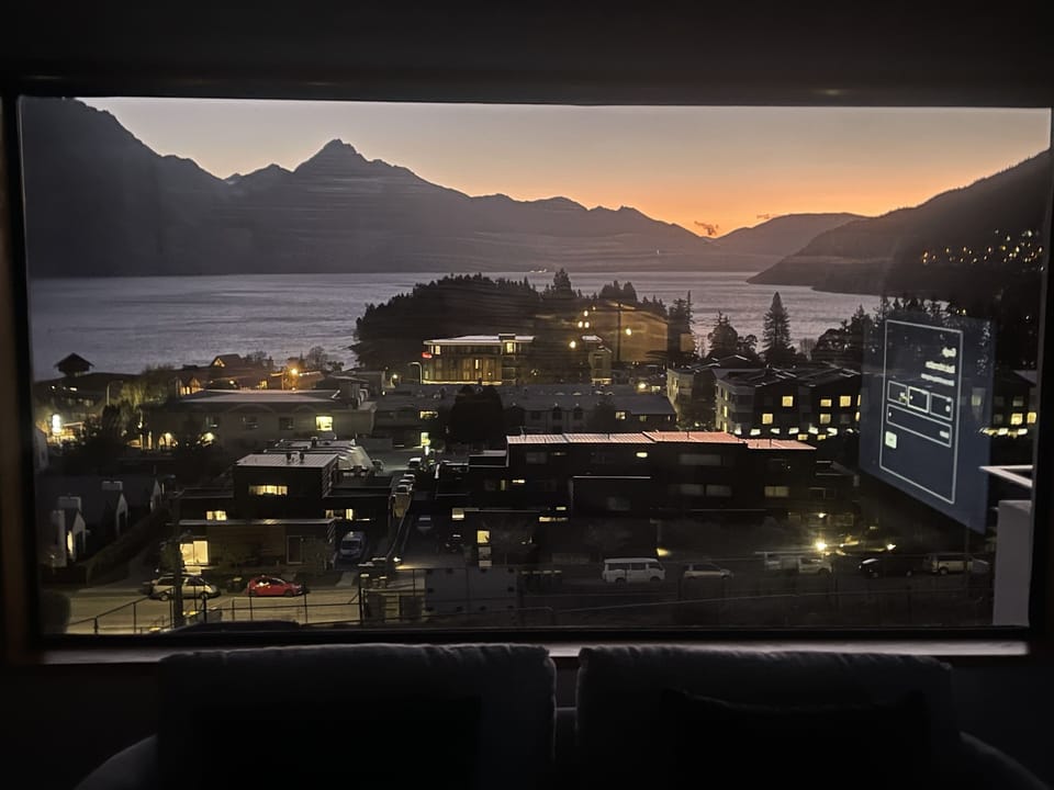 Night view from living room
