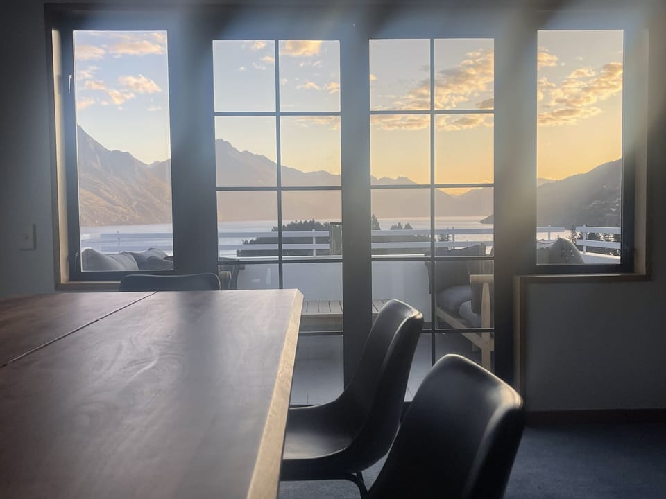 Sunset view from dinning area
