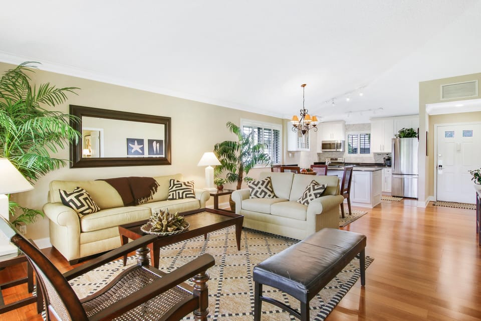 Living Room, Dining Area, and Kitchen