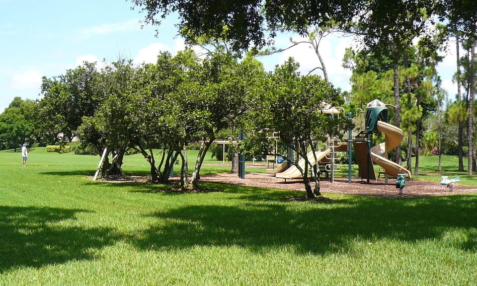 Playground across street