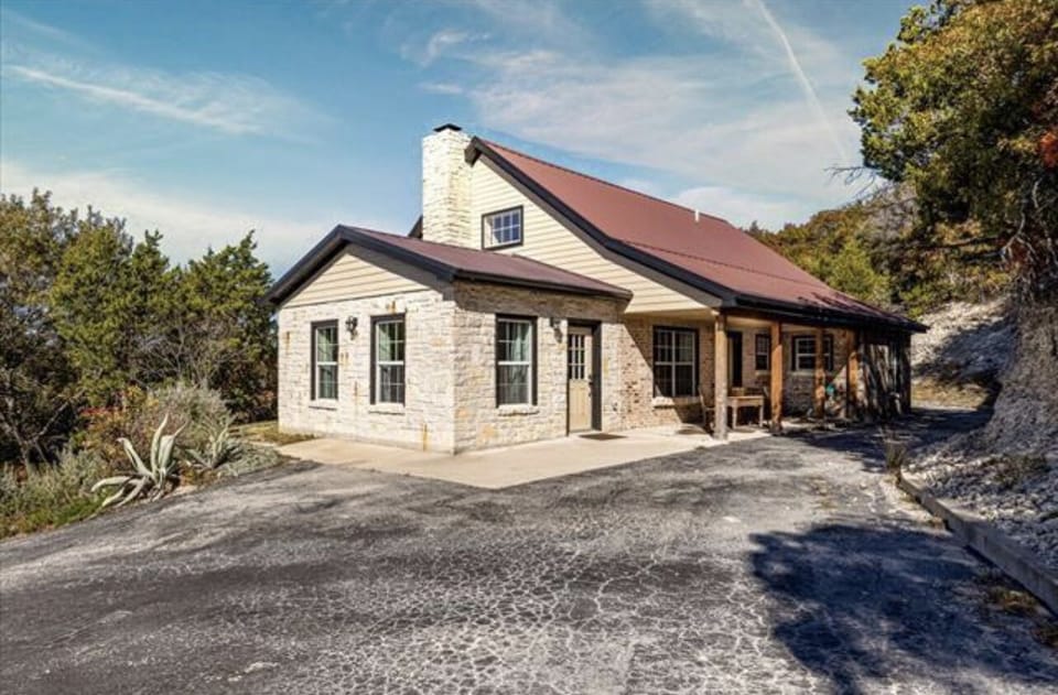 The back of the house and where most people enter into the house