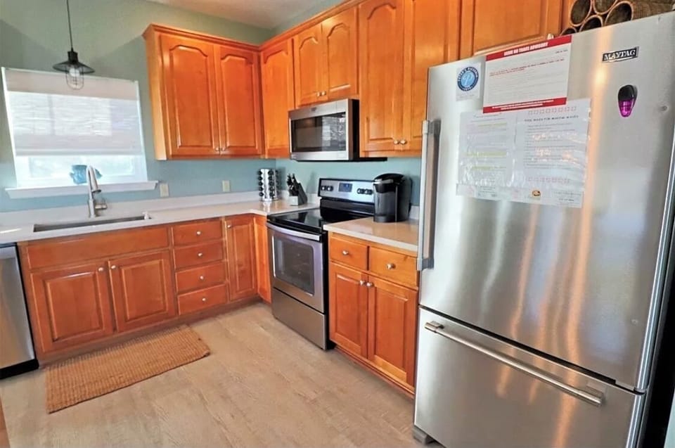 Fully stocked kitchen 