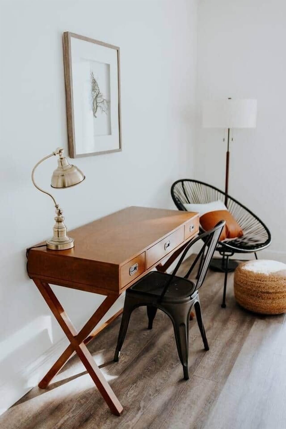 Designated work from home / journal / reading area in the KING master bedroom 