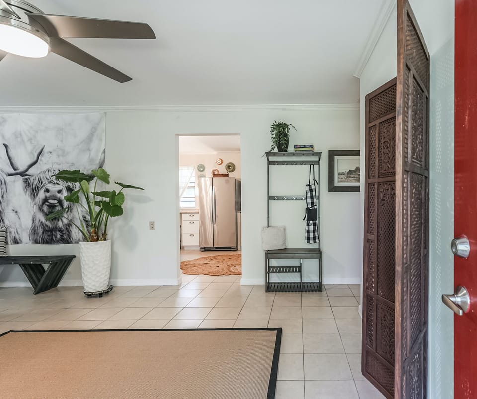 The view opening the front door. Welcome home!