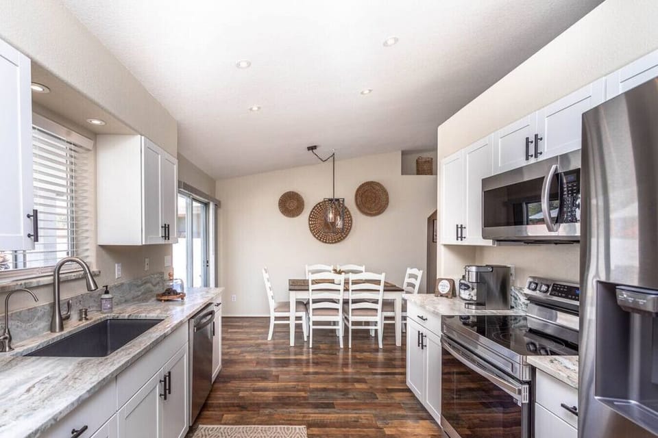 Fully stocked kitchen