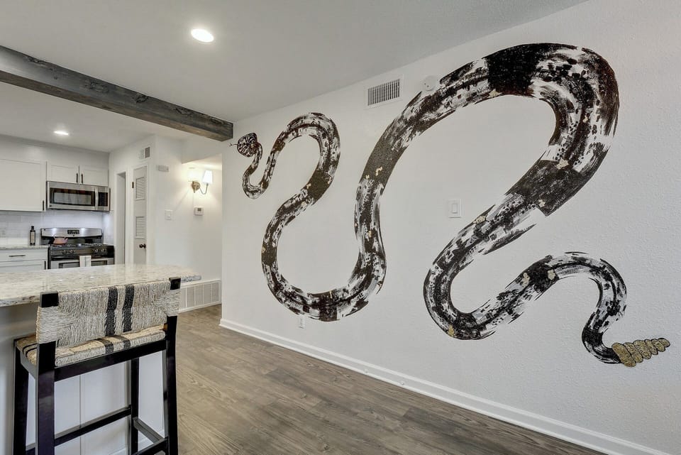 Artwork done by the owner of the property