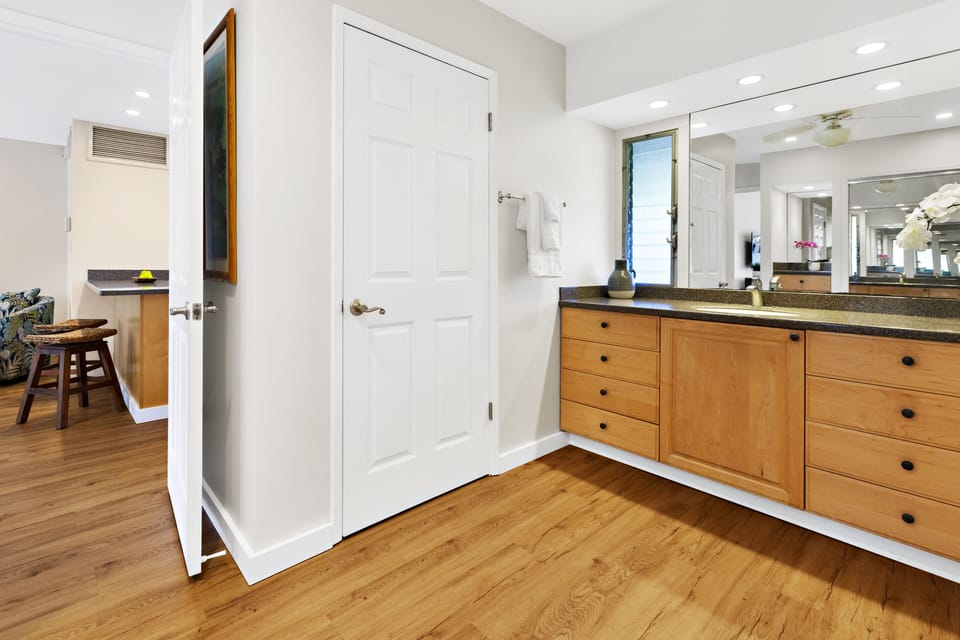 Bathroom - bathroom and closet area