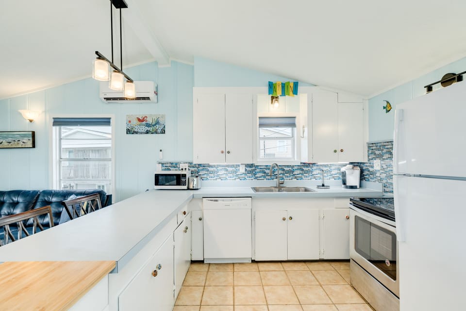 Plenty of counter space to prep and serve meals