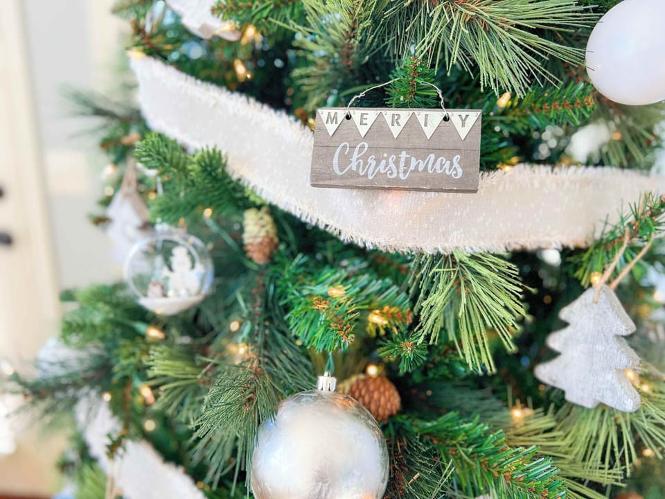 Christmas decorations go up the first week in November!