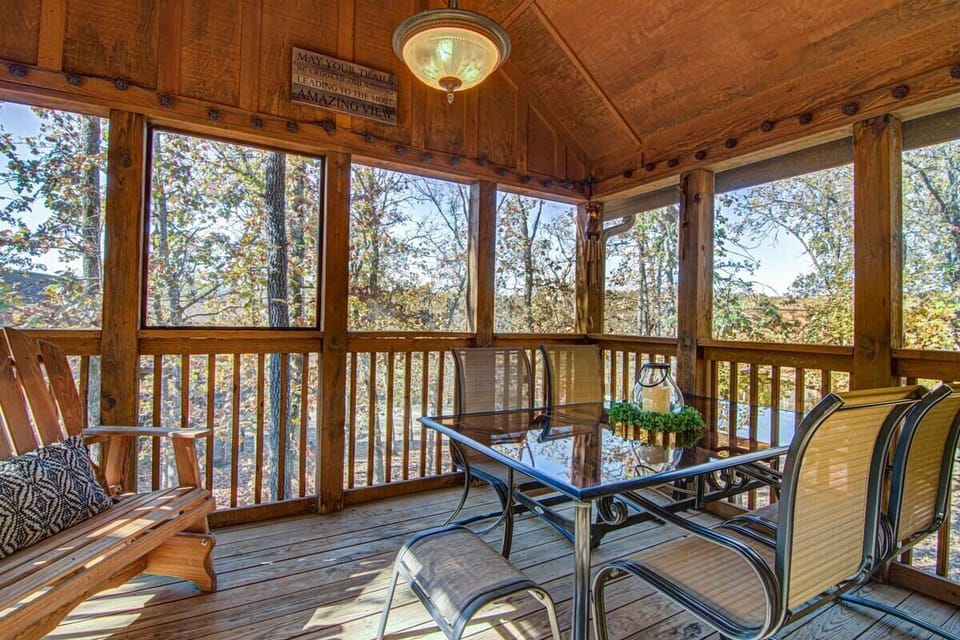 Sip on some morning coffee or an evening glass of wine out on the back deck!