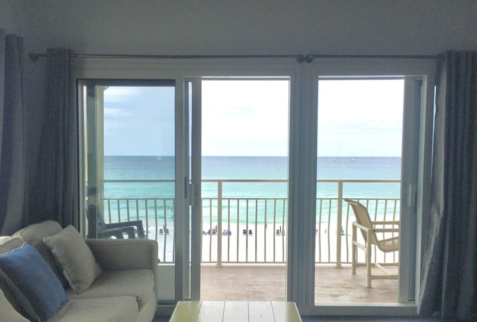 Looking out from the kitchen