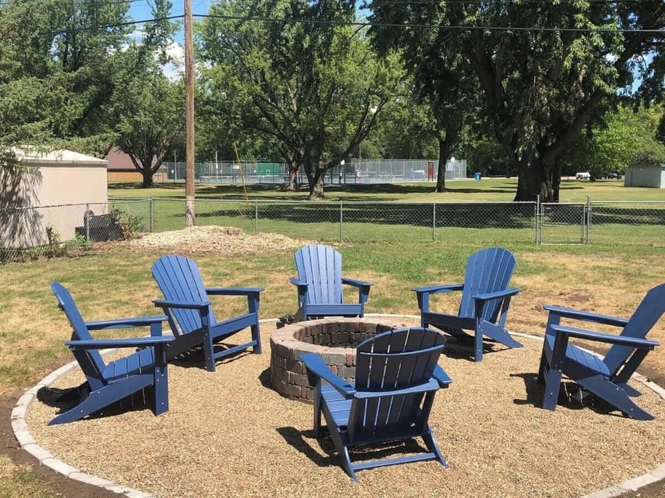 Firepit next to Park
