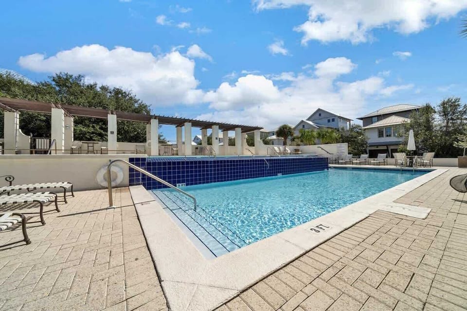 Dive into vacation mode with a refreshing swim in the beautiful community pool oasis.