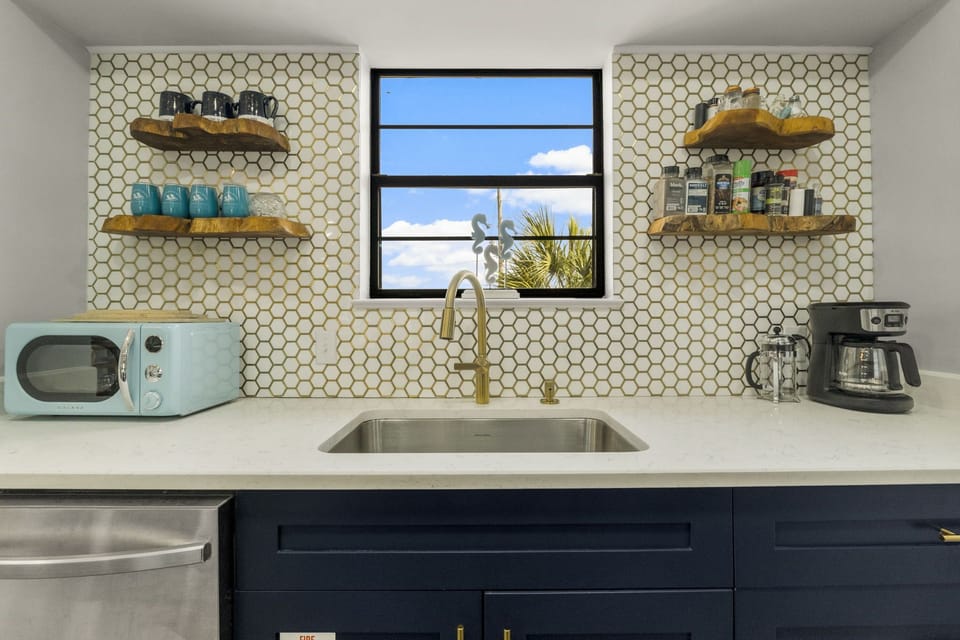 The kitchen is stocked with everything you need!