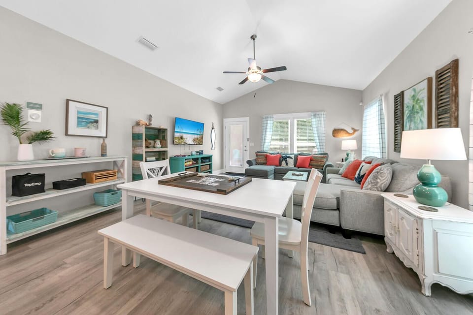 Dining to living room view