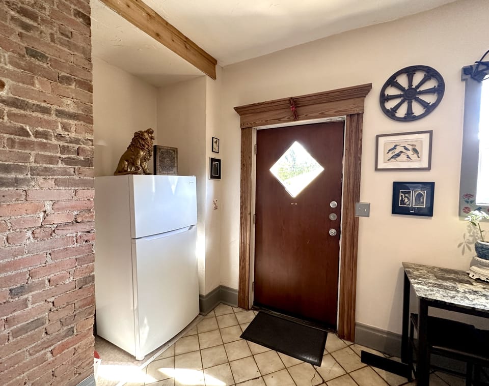 Just added a new back door with a diamond-shaped window!