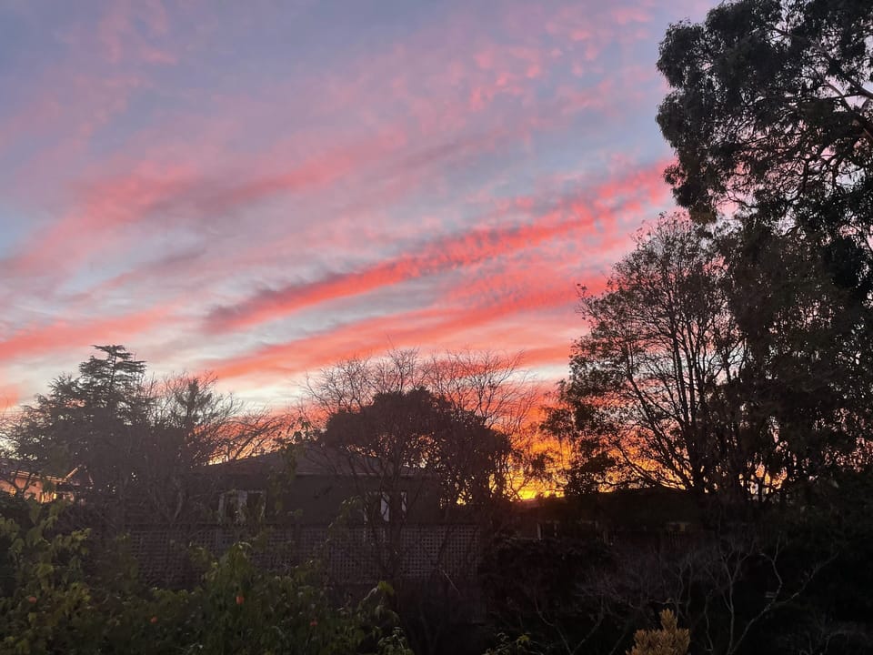 One of many stunning sunsets from the deck. Wouldn't you like to see another?