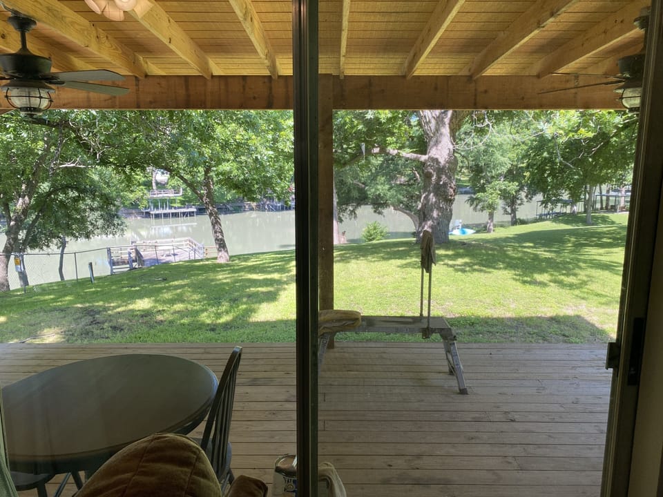 View from kitchen.