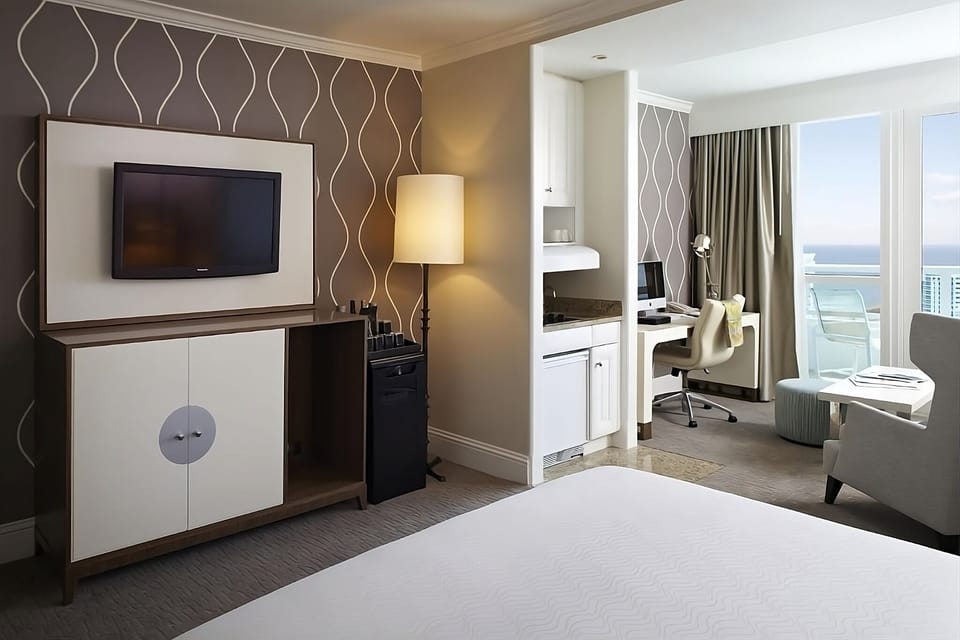 Unwind after adventures with ocean views and a cozy nook.